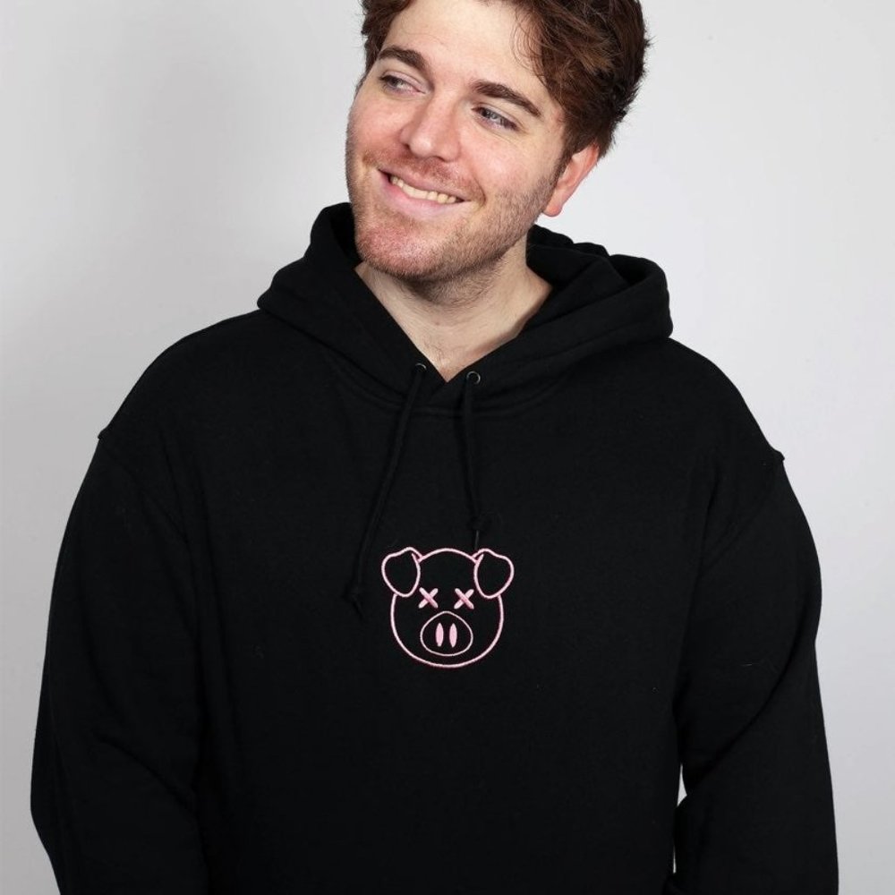 Shane Dawson Embroidered Logo Hoodie - Black sz sm